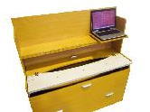 Notebook shelf