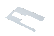 Sewing machine flatbed insert